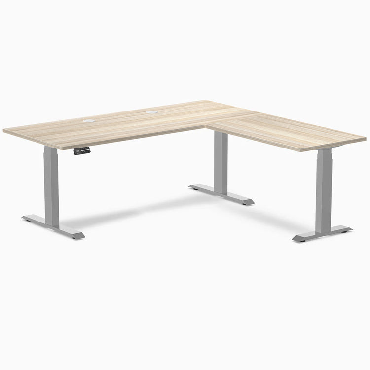 Desky L-Shape Laminate Sit Stand Desk