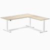 Desky L-Shape Laminate Sit Stand Desk image 145