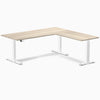 Desky L-Shape Laminate Sit Stand Desk image 137