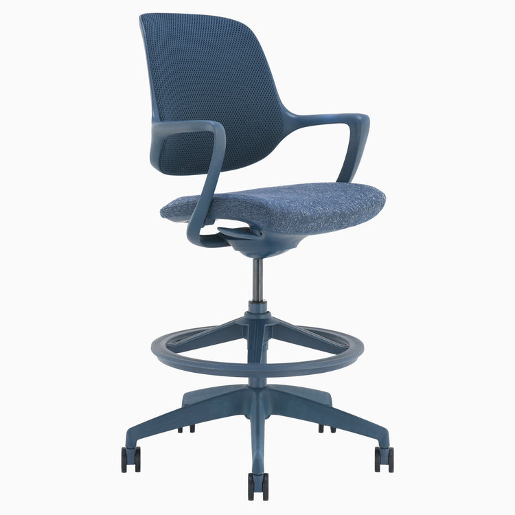 Blue drafting chair - Desky
