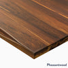 Hardwood Pheasantwood desk corner finish Desky