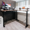 Desky L-Shape Laminate Sit Stand Desk image 7