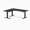 Desky L-Shape Curved Laminate Sit Stand Desk image 155