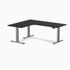 Desky L-Shape Curved Laminate Sit Stand Desk image 157