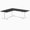 Desky L-Shape Curved Laminate Sit Stand Desk image 153
