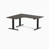 Desky L-Shape Curved Laminate Sit Stand Desk image 148