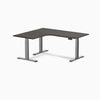 Desky L-Shape Curved Laminate Sit Stand Desk image 150