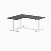 Desky L-Shape Curved Laminate Sit Stand Desk image 149