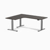 Desky L-Shape Curved Laminate Sit Stand Desk image 147