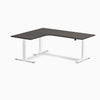 Desky L-Shape Curved Laminate Sit Stand Desk image 146