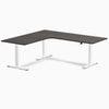 Desky L-Shape Curved Laminate Sit Stand Desk image 144