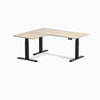 Desky L-Shape Curved Laminate Sit Stand Desk image 161