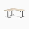 Desky L-Shape Curved Laminate Sit Stand Desk image 163