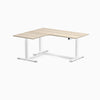 Desky L-Shape Curved Laminate Sit Stand Desk image 162