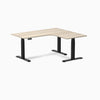 Desky L-Shape Curved Laminate Sit Stand Desk image 164