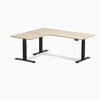 Desky L-Shape Curved Laminate Sit Stand Desk image 167