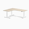 Desky L-Shape Curved Laminate Sit Stand Desk image 168