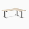 Desky L-Shape Curved Laminate Sit Stand Desk image 172