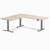 Desky L-Shape Curved Laminate Sit Stand Desk image 175