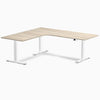 Desky L-Shape Curved Laminate Sit Stand Desk image 174