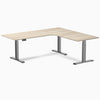 Desky L-Shape Curved Laminate Sit Stand Desk image 178