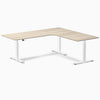 Desky L-Shape Curved Laminate Sit Stand Desk image 177