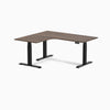 Desky L-Shape Curved Laminate Sit Stand Desk image 134