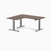 Desky L-Shape Curved Laminate Sit Stand Desk image 136