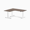Desky L-Shape Curved Laminate Sit Stand Desk image 135