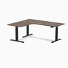 Desky L-Shape Curved Laminate Sit Stand Desk image 137