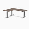 Desky L-Shape Curved Laminate Sit Stand Desk image 139