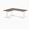 Desky L-Shape Curved Laminate Sit Stand Desk image 138