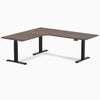 Desky L-Shape Curved Laminate Sit Stand Desk image 140