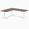 Desky L-Shape Curved Laminate Sit Stand Desk image 141