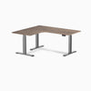 Desky L-Shape Curved Laminate Sit Stand Desk image 127