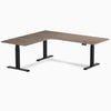 Desky L-Shape Curved Laminate Sit Stand Desk image 131
