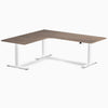 Desky L-Shape Curved Laminate Sit Stand Desk image 133
