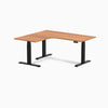 Desky L-Shape Curved Laminate Sit Stand Desk image 119