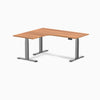 Desky L-Shape Curved Laminate Sit Stand Desk image 121