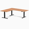 Desky L-Shape Curved Laminate Sit Stand Desk image 116
