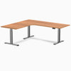 Desky L-Shape Curved Laminate Sit Stand Desk image 118