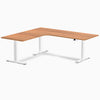 Desky L-Shape Curved Laminate Sit Stand Desk image 117