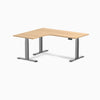 Desky L-Shape Curved Laminate Sit Stand Desk image 112