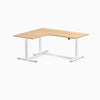 Desky L-Shape Curved Laminate Sit Stand Desk image 111
