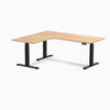 Desky L-Shape Curved Laminate Sit Stand Desk image 107