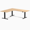 Desky L-Shape Curved Laminate Sit Stand Desk image 104