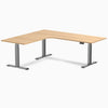 Desky L-Shape Curved Laminate Sit Stand Desk image 106
