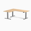 Desky L-Shape Curved Laminate Sit Stand Desk image 113