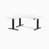 Desky L-Shape Curved Laminate Sit Stand Desk image 99