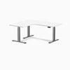 Desky L-Shape Curved Laminate Sit Stand Desk image 101